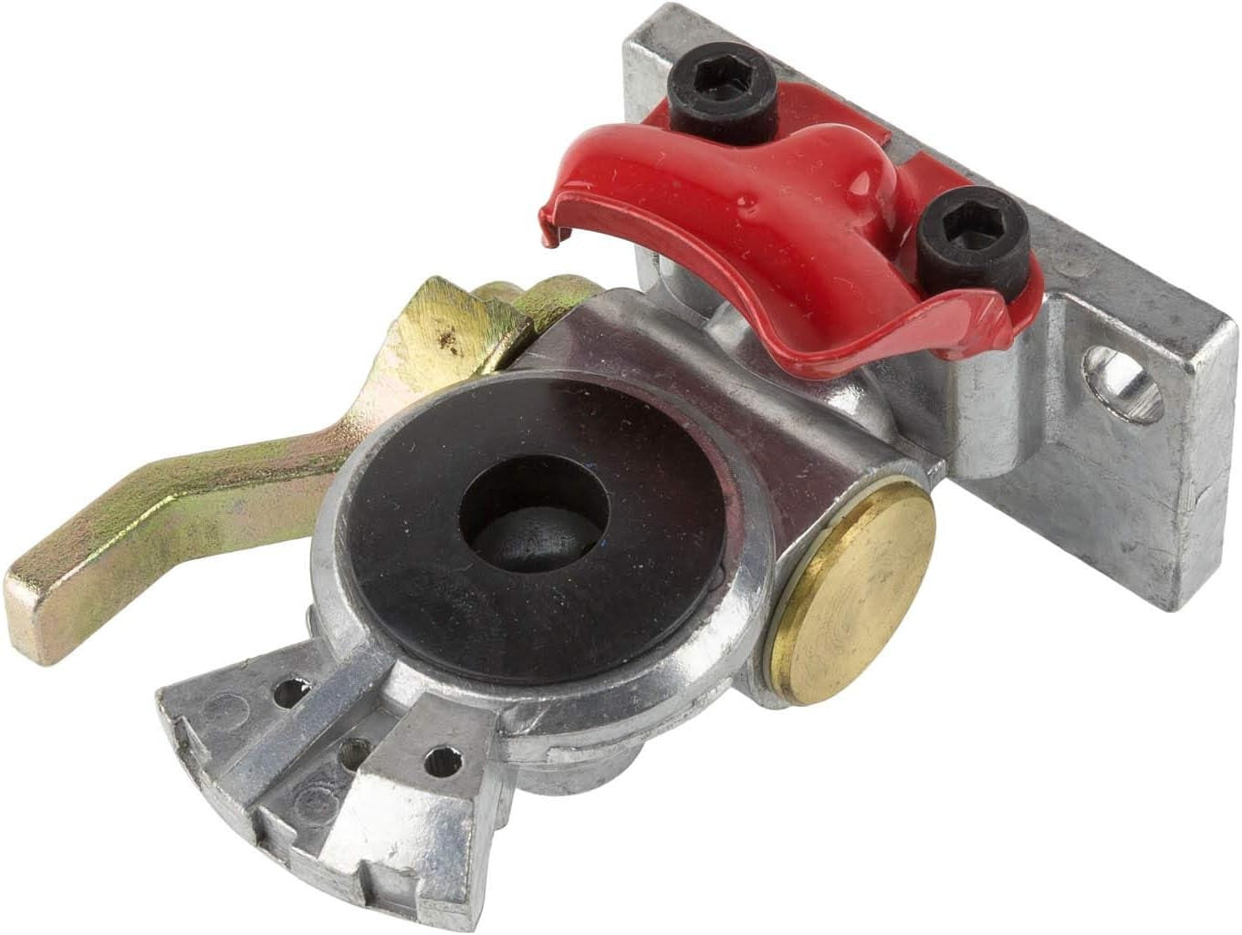 WITH SHUTOFF LEVER - EMERGENCY RED