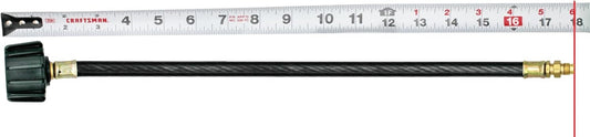 18-inch Pigtail Hose Connectors, 1/4" Male Inverted FLARE (NOT NPT) for RV, Van