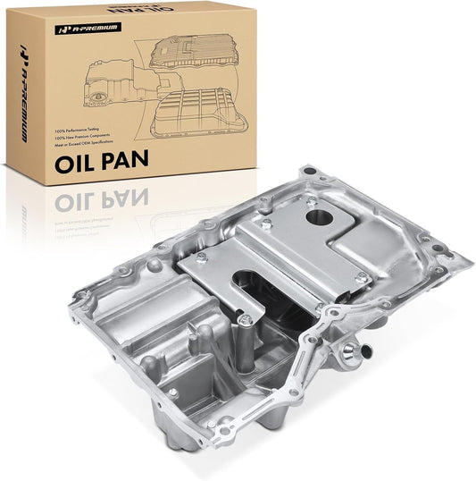 Engine Oil Pan Sump with Drain Plug Compatible with Mazda 3 2004-2005 L4 2.0L