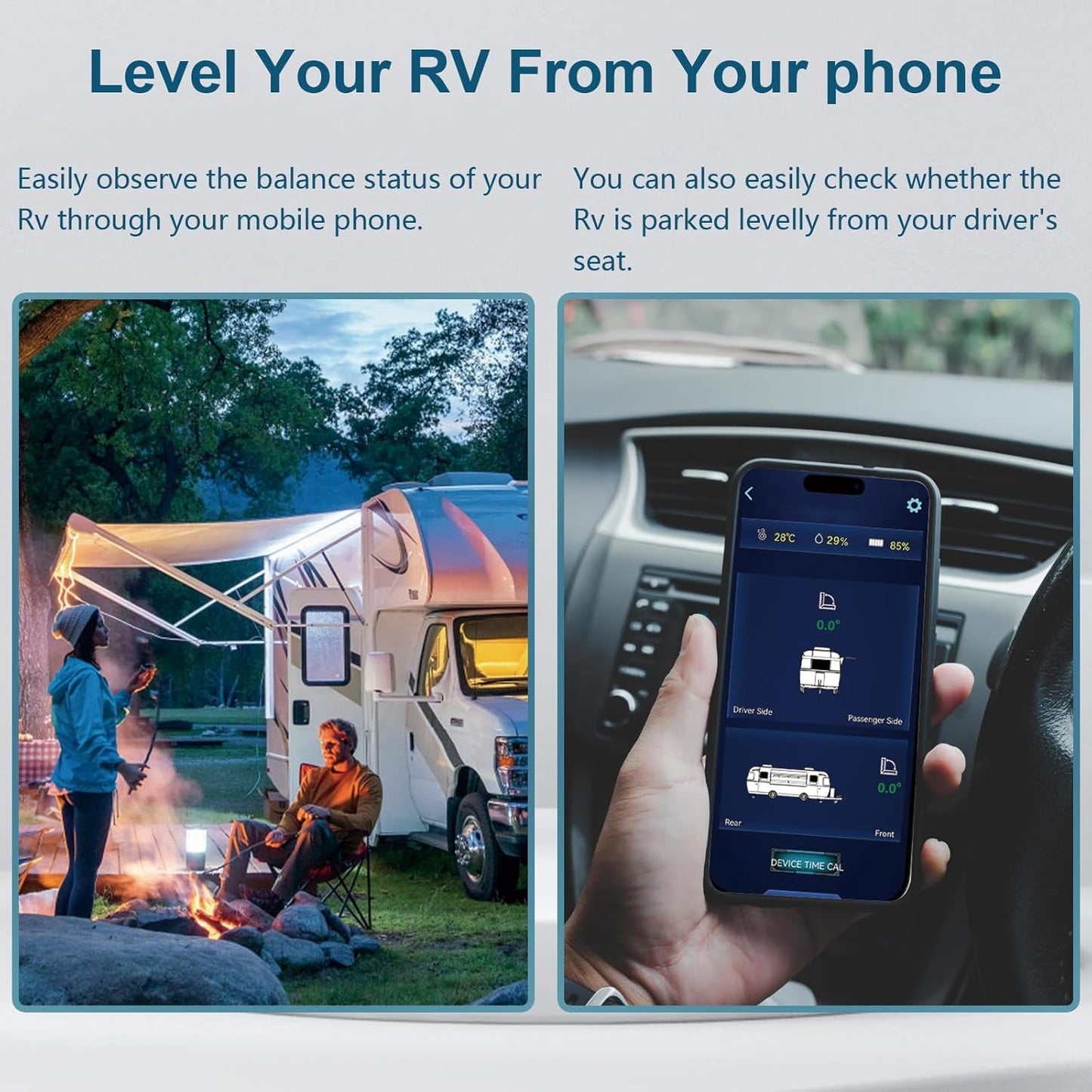 Wireless RV Leveling System Camper Leveling System Travel Trailer Leveling