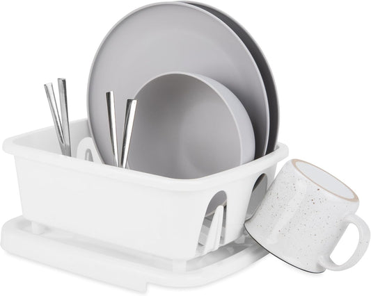 RV Mini Dish Drainer & Tray - Features a Sloped Drain Tray Design, Heavy-Duty
