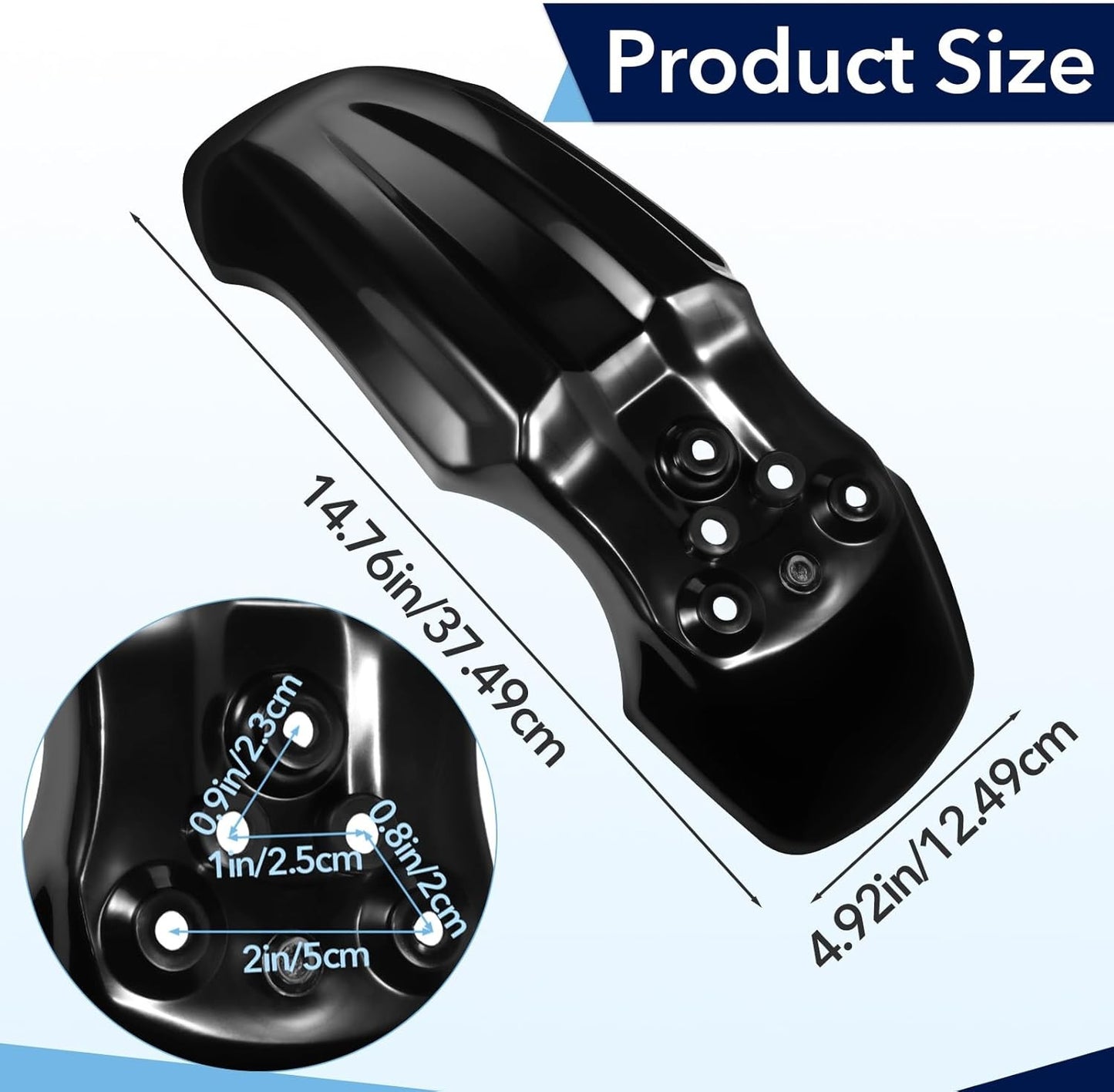 2Pcs Motorcycle Front Wheel Mudguard with CRF50 Style 125CC Pit PRO Trail Dirt
