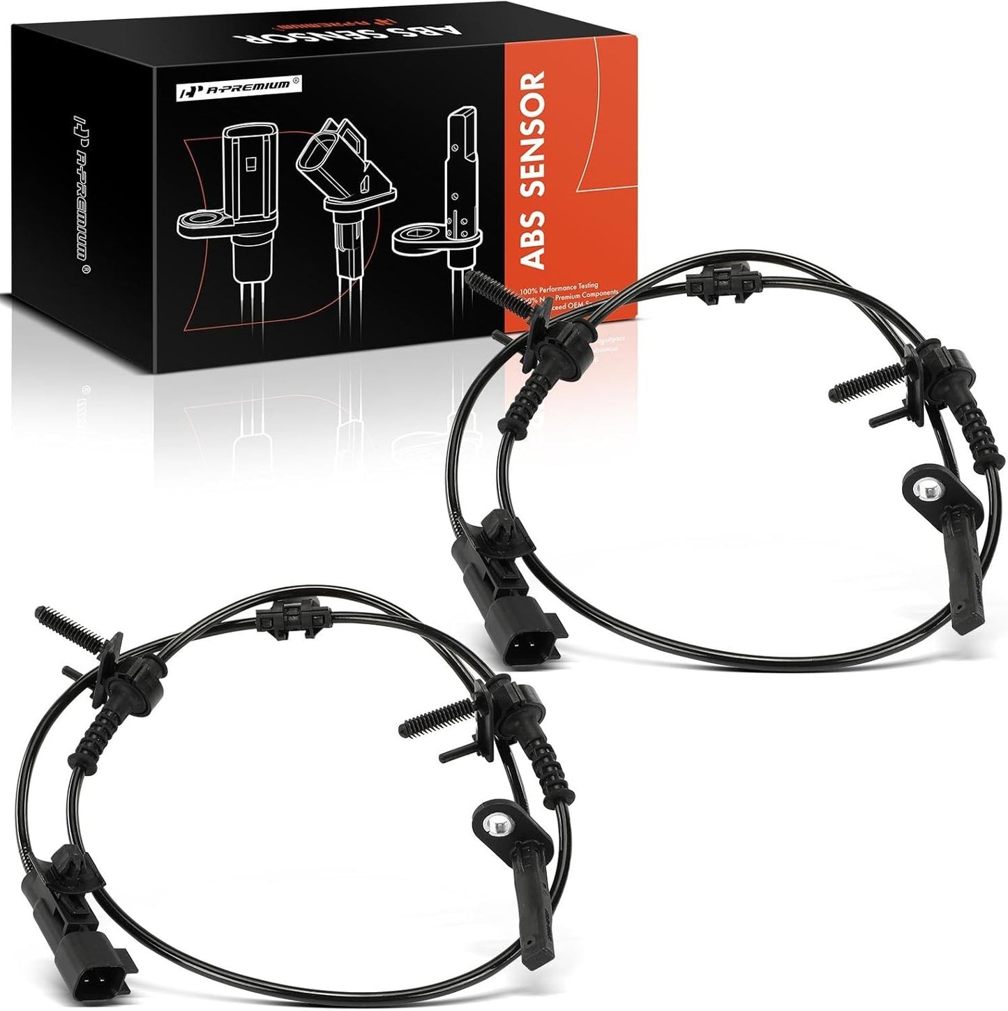 2PC Set Front ABS Wheel Speed Sensor with Cadillac - CT6 2016-2020 Front Driver
