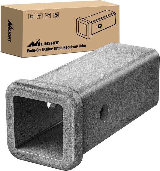Hitch Adapter 2"x7" Combo Bar Trailer Receiver Tube Weld-on Raw Steel Hitch Bar