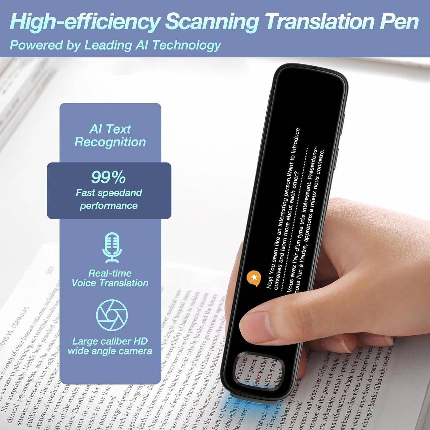 Translation Pen 3.71" Scan Translation Pen for 142 Language Scanning Reading Pen