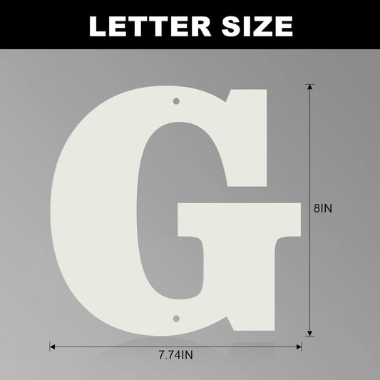 White Metal Address Letters & Numbers, Outdoor Use for Home, Mailbox & Office