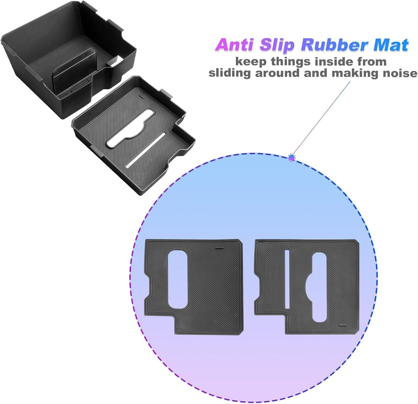2PCS for 2025-26 Ford Ranger Center Console Organizer for 2024-26 Ranger Armrest