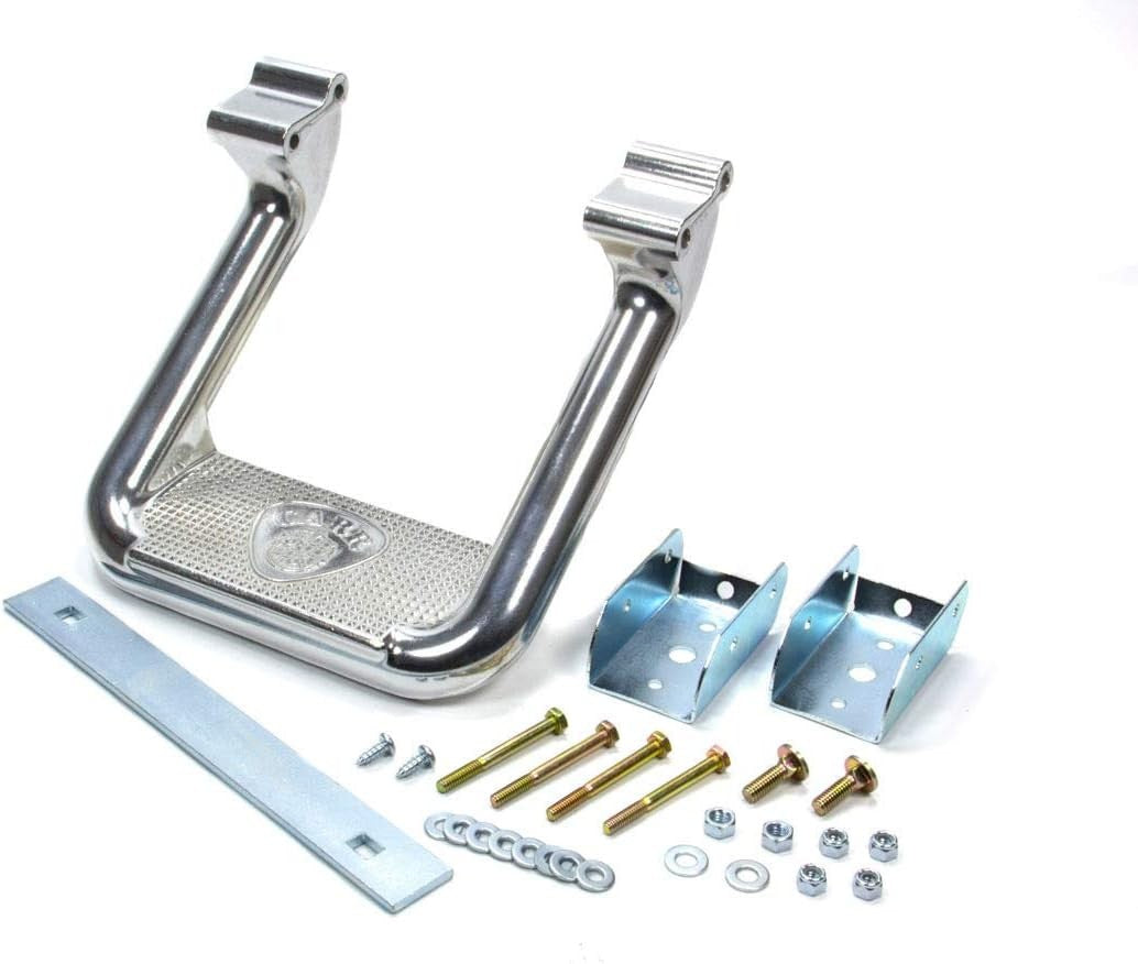 102522-1 Hoop II Truck Step | Non-Slip Pattern for Secure Footing | Multi-Mount