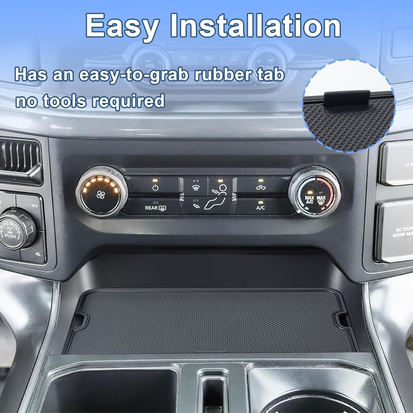 Center Console Compartment Cover for Ford F150 Accessories 2021-2026/Lightning
