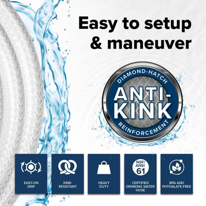 TastePURE 4-Ft Water Hose - RV Drinking Water Hose Contains No Lead No BPA