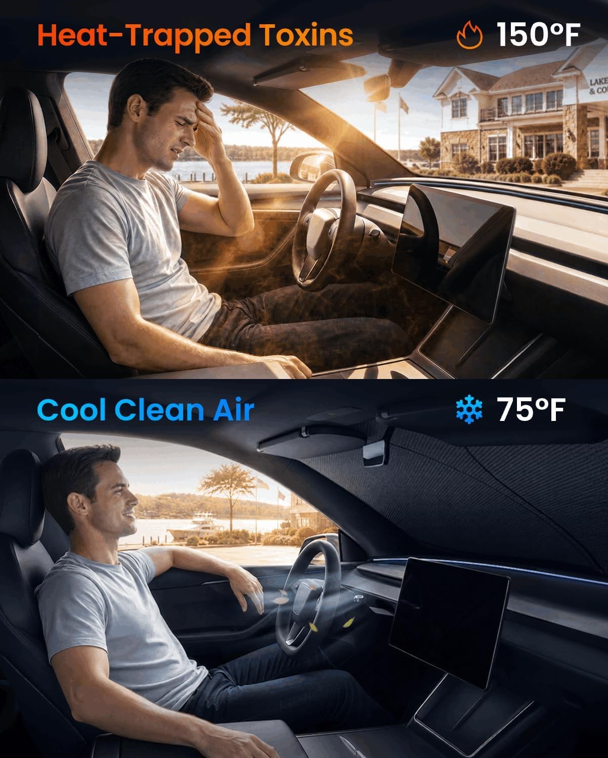Upgraded for Tesla New Model Y 2016-2026 (Juniper) Windshield Sunshade