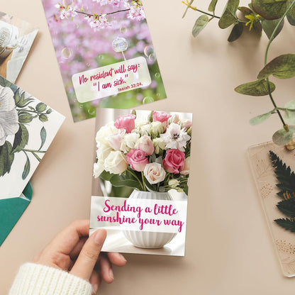 Christian Get Well Cards Religious Get Well Soon Card with Scripture Envelopes