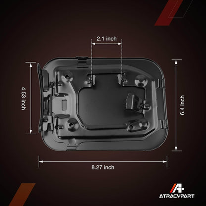 Gas Fuel Door Cover with 2011-2019 Toyota Sienna, 77350-08020 Sienna 926-395