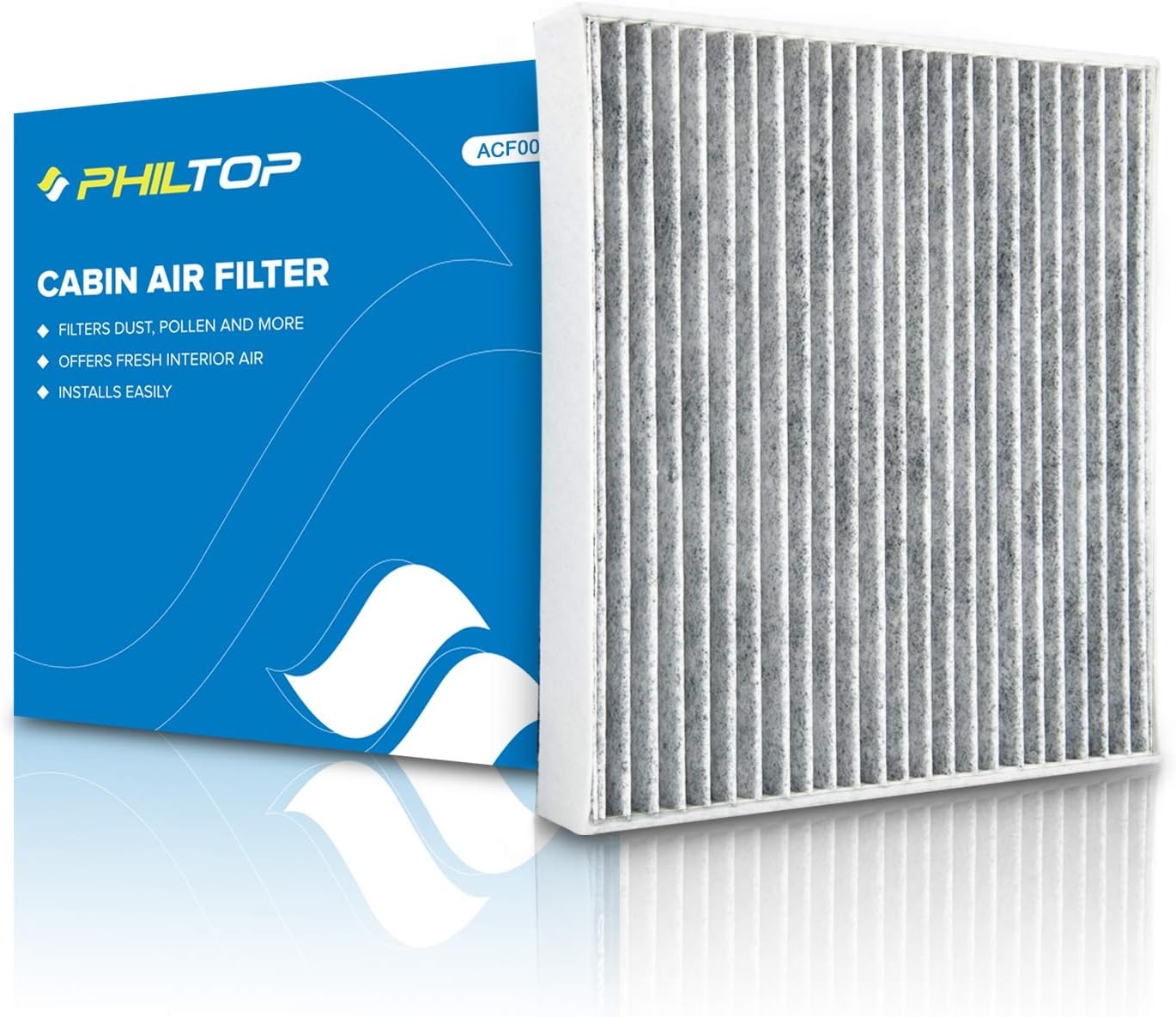 Cabin Air Filter w/Activated Carbon, Compatible with CF10285 Toyota RAV4, Camry