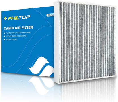 Cabin Air Filter w/Activated Carbon, Compatible with CF10285 Toyota RAV4, Camry