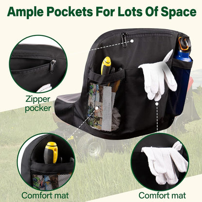 Riding Lawn Mower Seat Cover, Durable 600D Polyester Oxford Durable Tractor