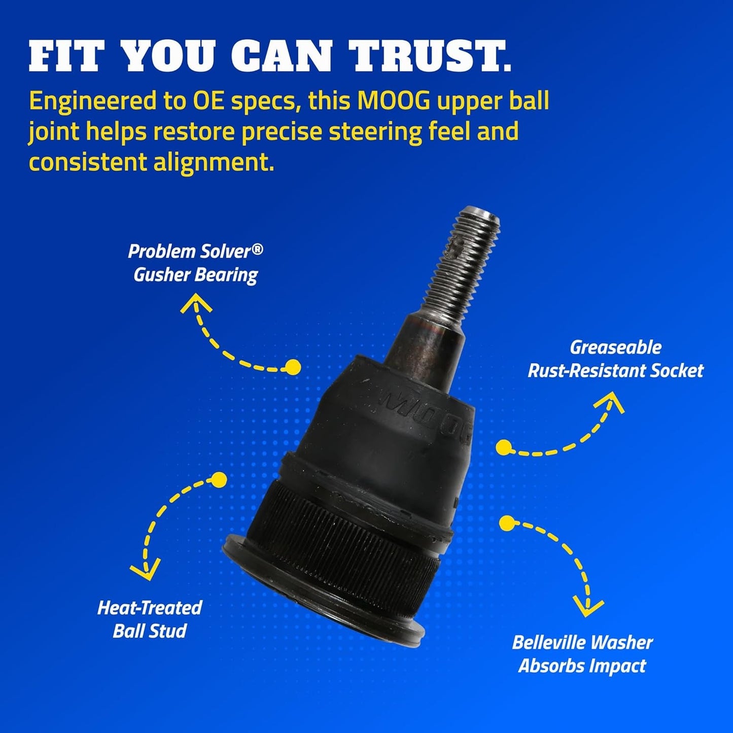 Steering Drag Link - Heavy Duty Ball Joint for Chevrolet Silverado Front & Upper