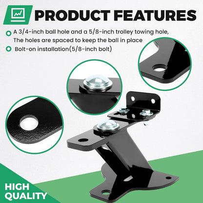Universal 3-Way Lawn Garden Tractor Hitch with John Deere Cub Cadet Husqvarna
