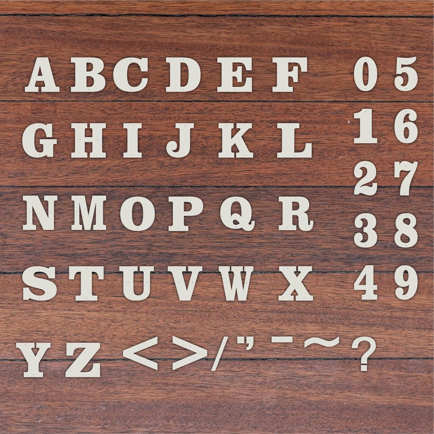 White Metal Address Letters & Numbers, Outdoor Use for Home, Mailbox & Office