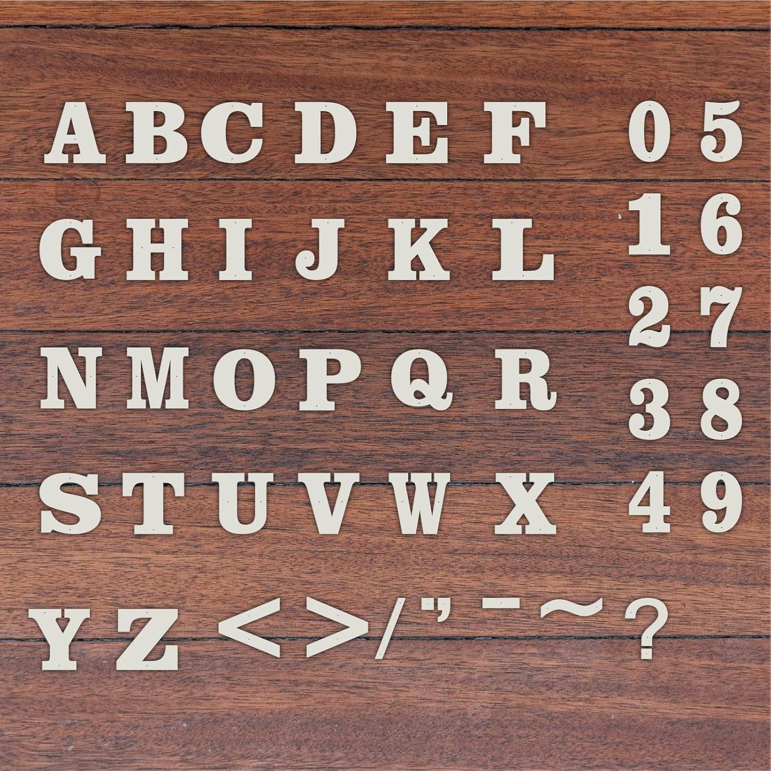 White Metal Address Letters & Numbers, Outdoor Use for Home, Mailbox & Office