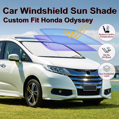 Car Windshield Sun Shade - Motomate Custom for Honda Odyssey Mini Van 2011-2017
