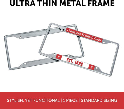 Liverpool FC Car Accessories Football Soccer Metal License Plate Frame