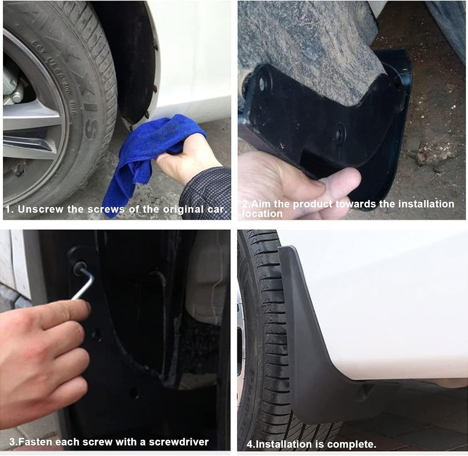 Mud Guard Mud Flaps Guards Splash All Weather for Kia Forte 2019-2023 Set of 4