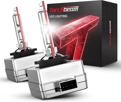 D1S HID Bulbs 6000K Cool White 300% Lighting Distance Xenon Bulb IP67 Pack of 2