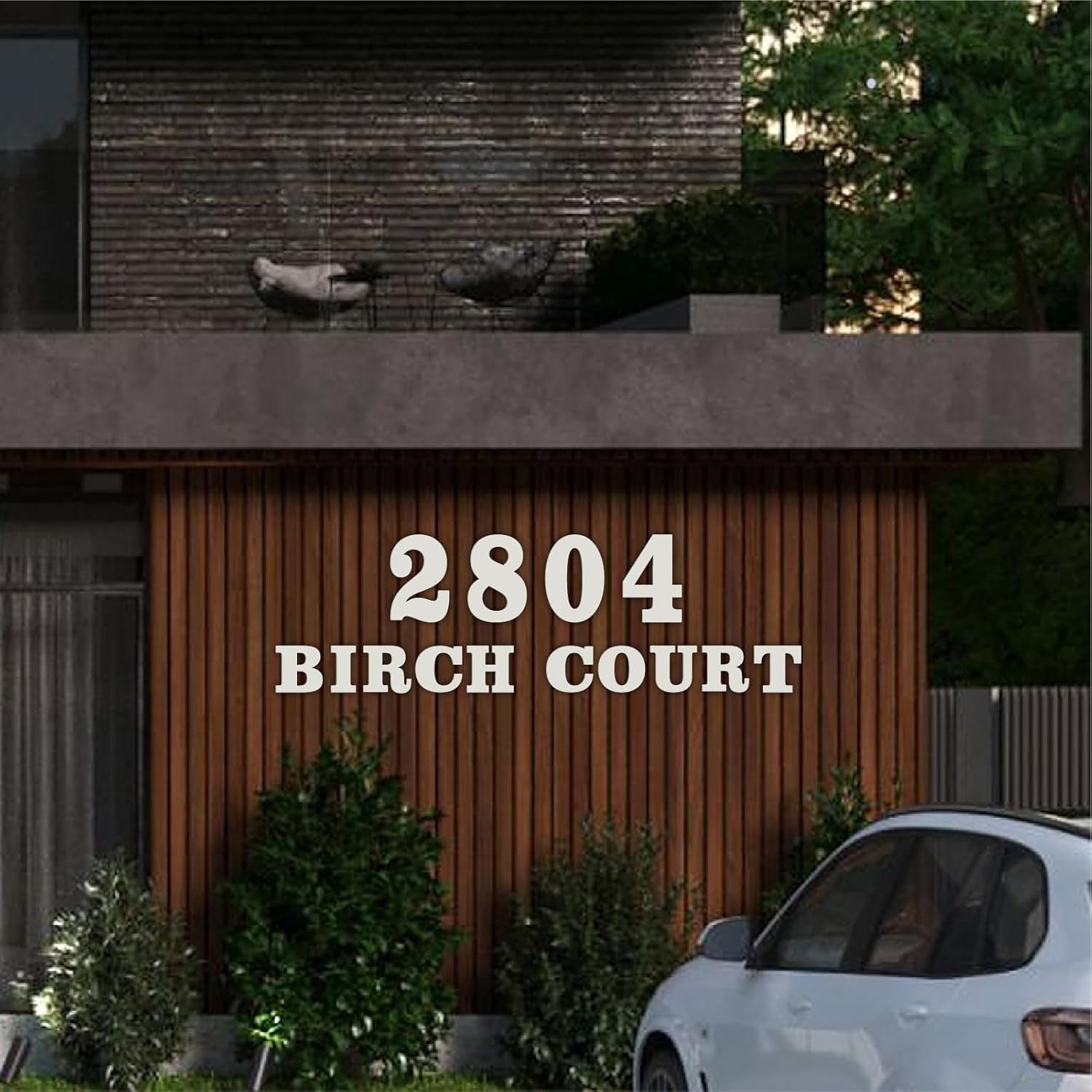White Metal Address Letters & Numbers, Outdoor Use for Home, Mailbox & Office