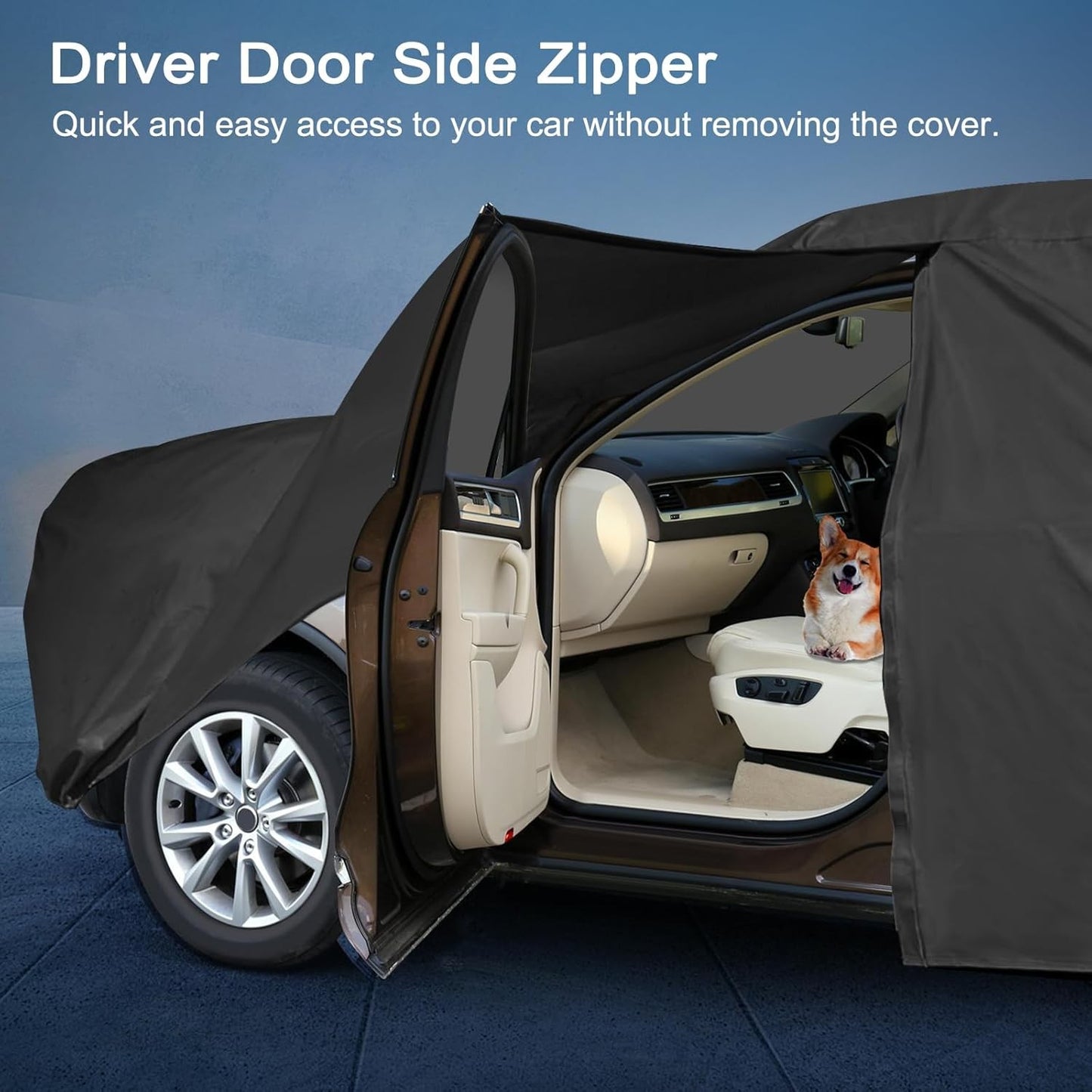 Car Cover for Audi Q8 2019-2025, SUV Full Car Cover Waterproof All Weather