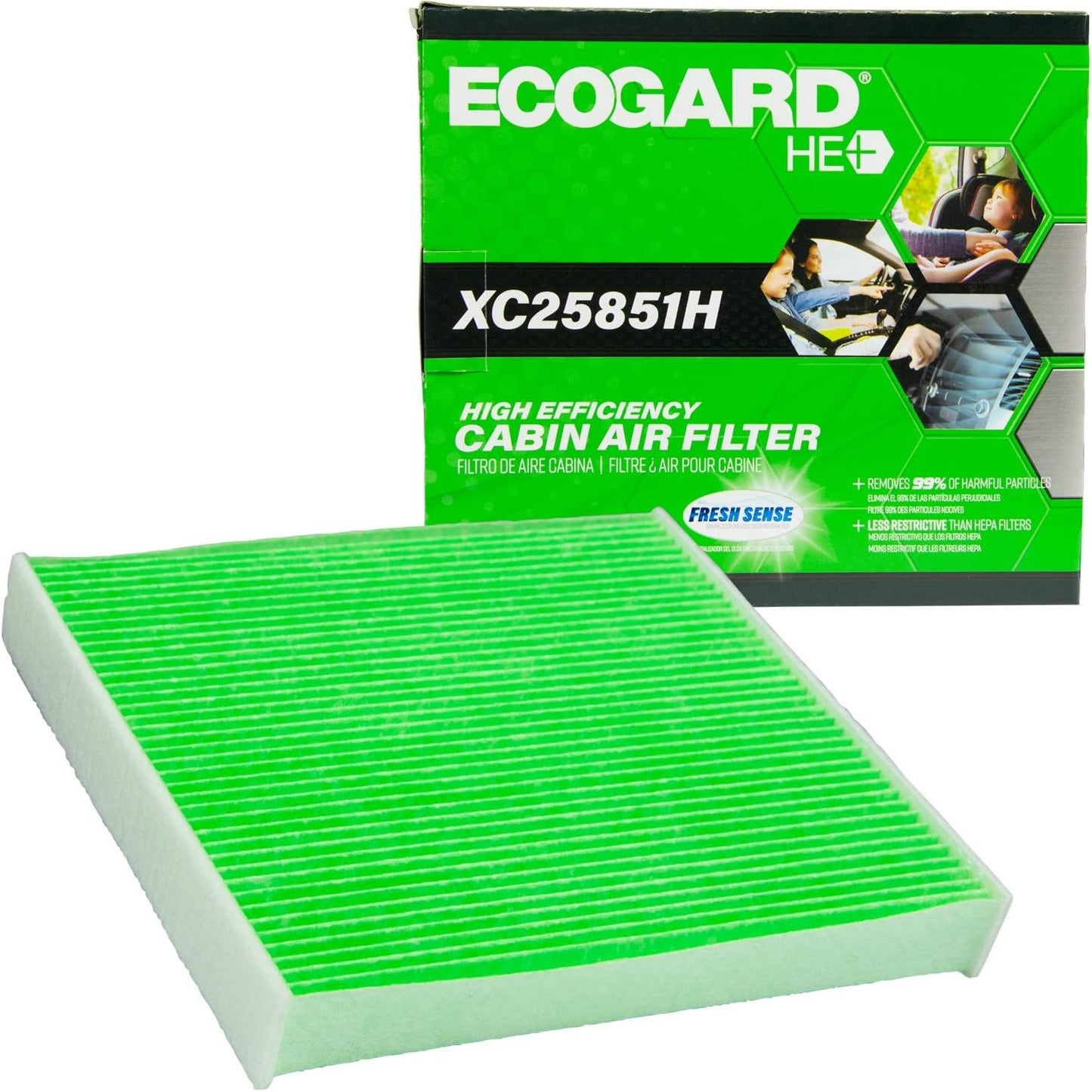 XC25851H High Efficiency Premium Cabin Air Filter + Baking Soda Fits 2010-2024