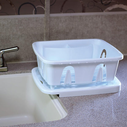 RV Mini Dish Drainer & Tray - Features a Sloped Drain Tray Design, Heavy-Duty