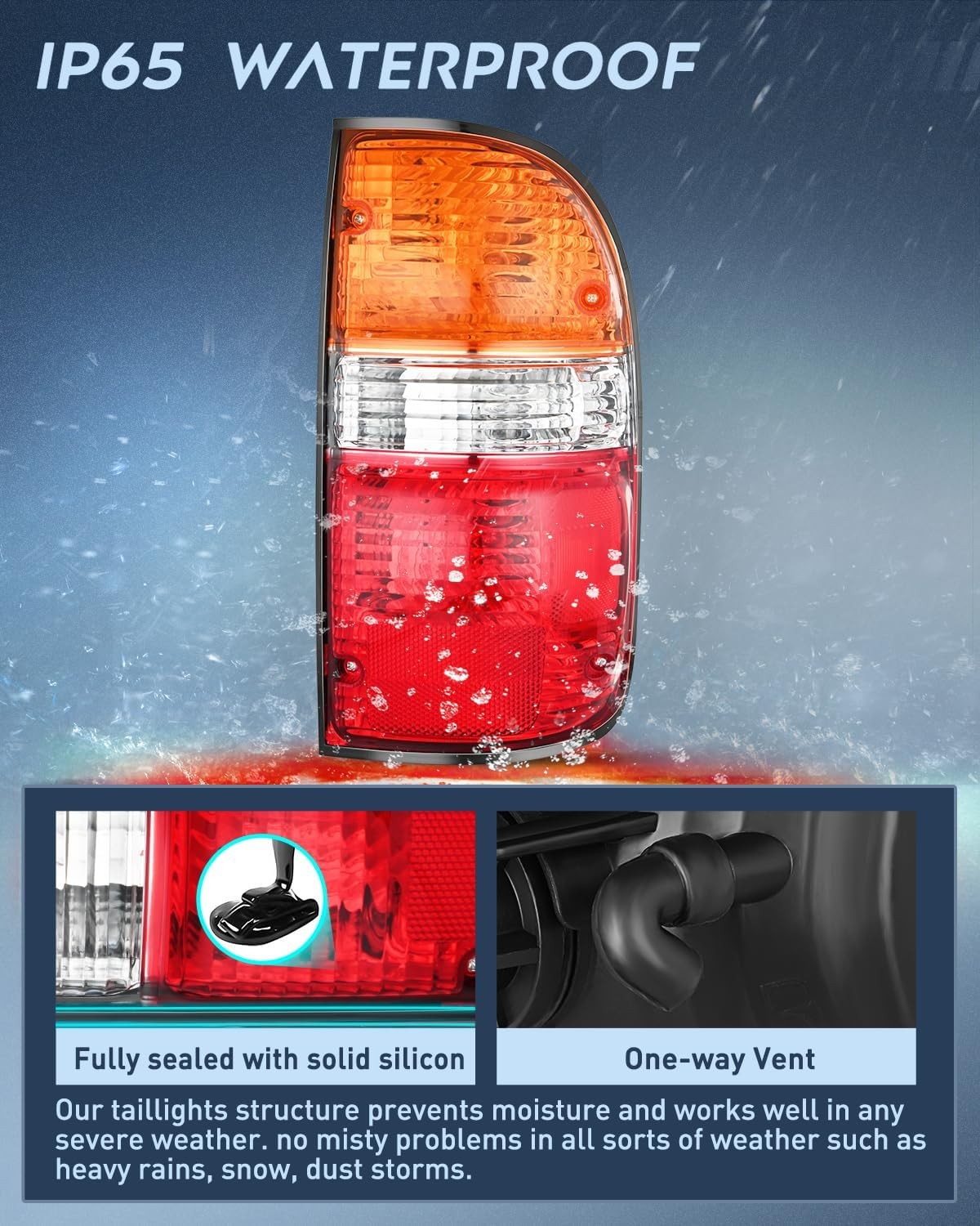 Taillight Assembly with 2001-2004 Toyota Tacoma Rear Lamp Replacement OE Style
