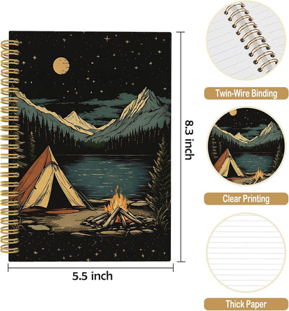 Camping Journal Notebook - Summer Hiking Adventure Notebooks College 5.5"x8.3"