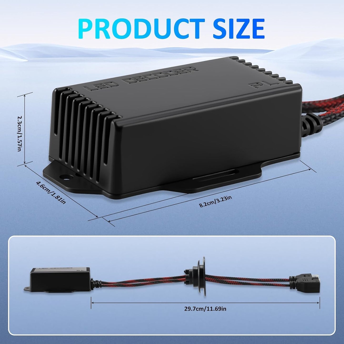2PCS H7 LED Light Canbus Decoder: Anti Flicker Harness, Resistor Decoders Error