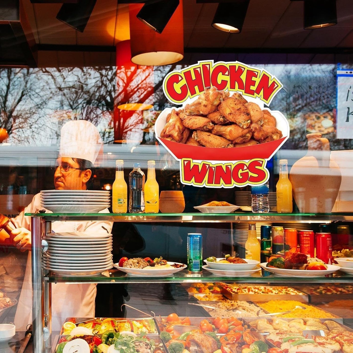 Chicken Concession Die Cut Stickers Restaurant Food Truck Die Cut Vinyl Chicken