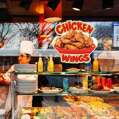 Chicken Concession Die Cut Stickers Restaurant Food Truck Die Cut Vinyl Chicken