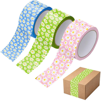 3 Rolls Packaging Tape 50 Yard x 2 Inch Decorative Printed Random style shipping