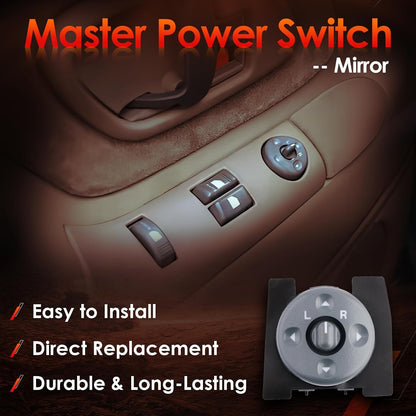 Power Mirror Switch for 1994-2000 Chevy GMC C1500 C2500 C3500 K1500 K2500 K3500