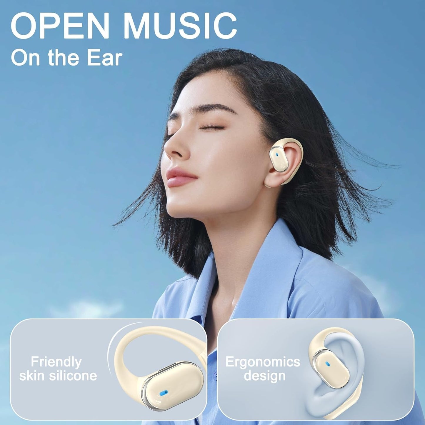 Wireless Earbuds Bluetooth Headphones - 3-in-1 Translation Earbuds Real Time