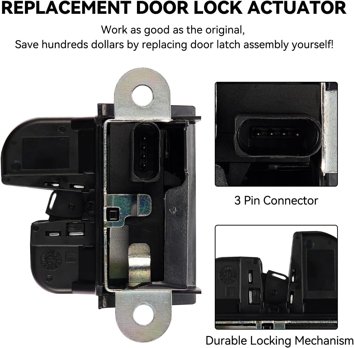 Trunk Latch Actuator with Volkswagen 2009-2014 Jetta Tiguan 2009-2017 Tailgate