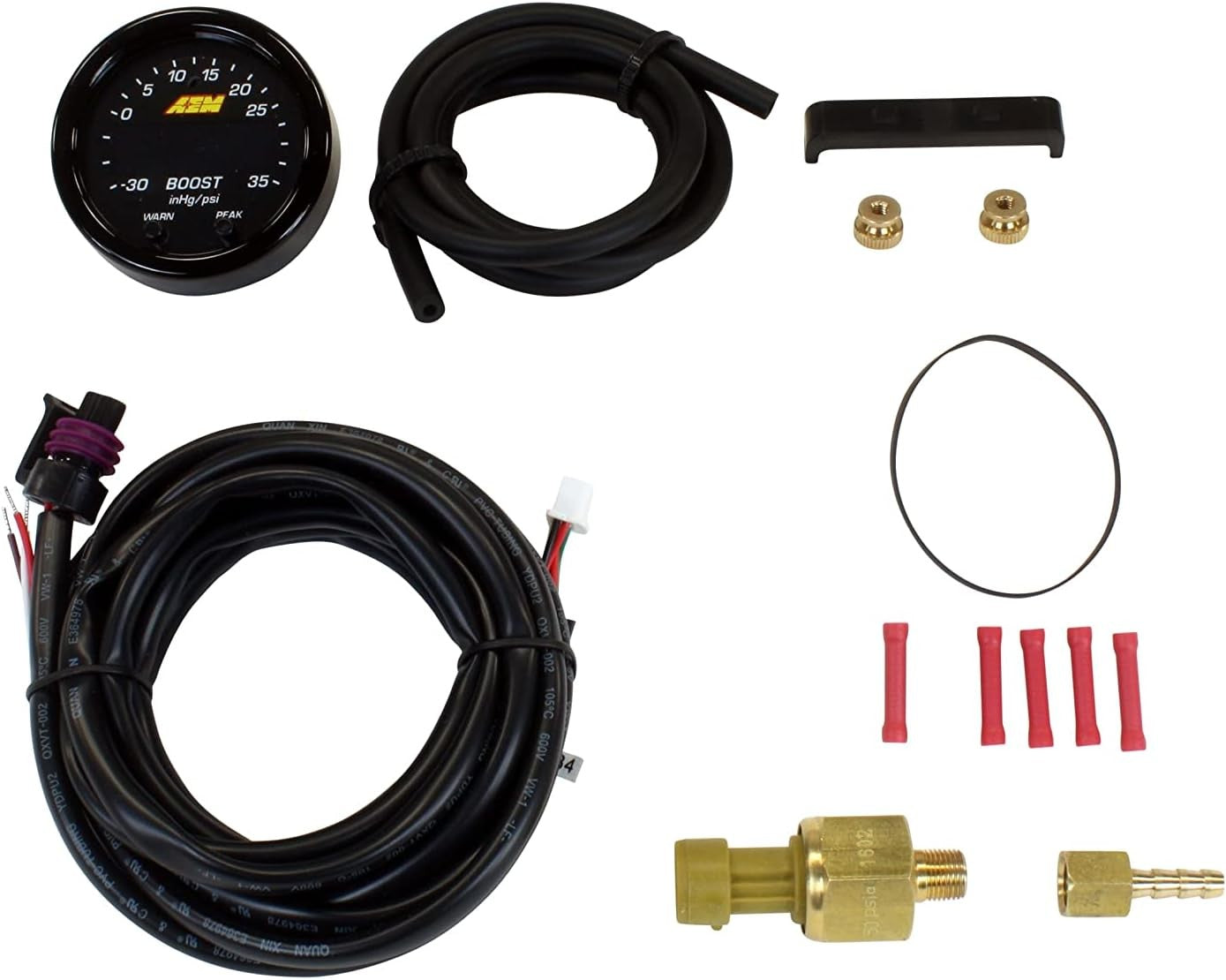 30-0306 X-Series Boost Pressure Gauge 52mm, Black