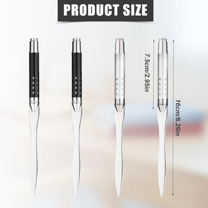 4pcs Letter Opener, Stainless Steel Envelope Opener Slitter Pointed Tip Mail