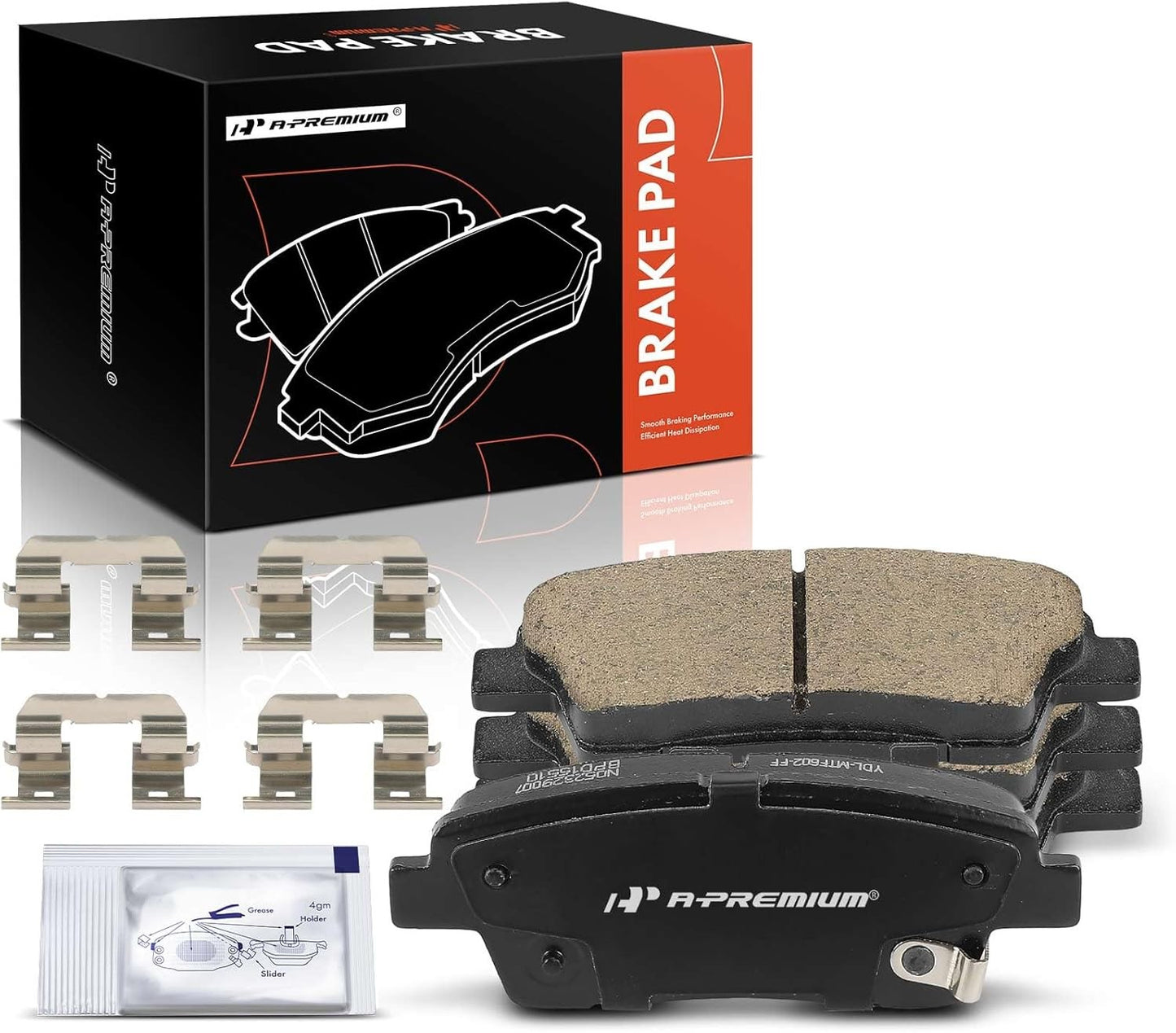 Rear Ceramic Brake Pads Set with Hyundai Genesis 2010-2016 & Kia K900 2017-2017