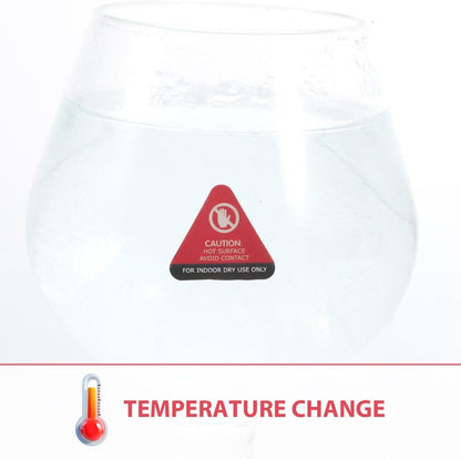 30Pcs Hot Warning Labels Thermochromic Stickers for Food Warming Lamps Kettles