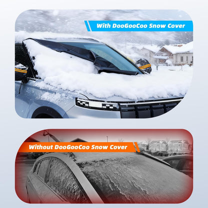 [2026 Upgraded] Car Windshield Cover for Ice and Snow [700D Waterproof Fabric]