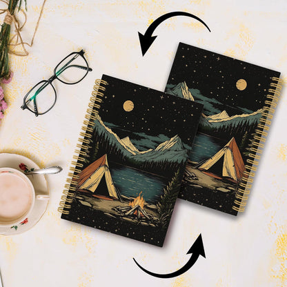 Camping Journal Notebook - Summer Hiking Adventure Notebooks College 5.5"x8.3"