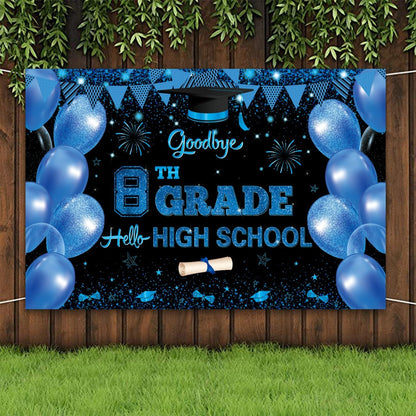 XtraLarge Goodbye 8th Grade Hello High School Banner Random style shipping