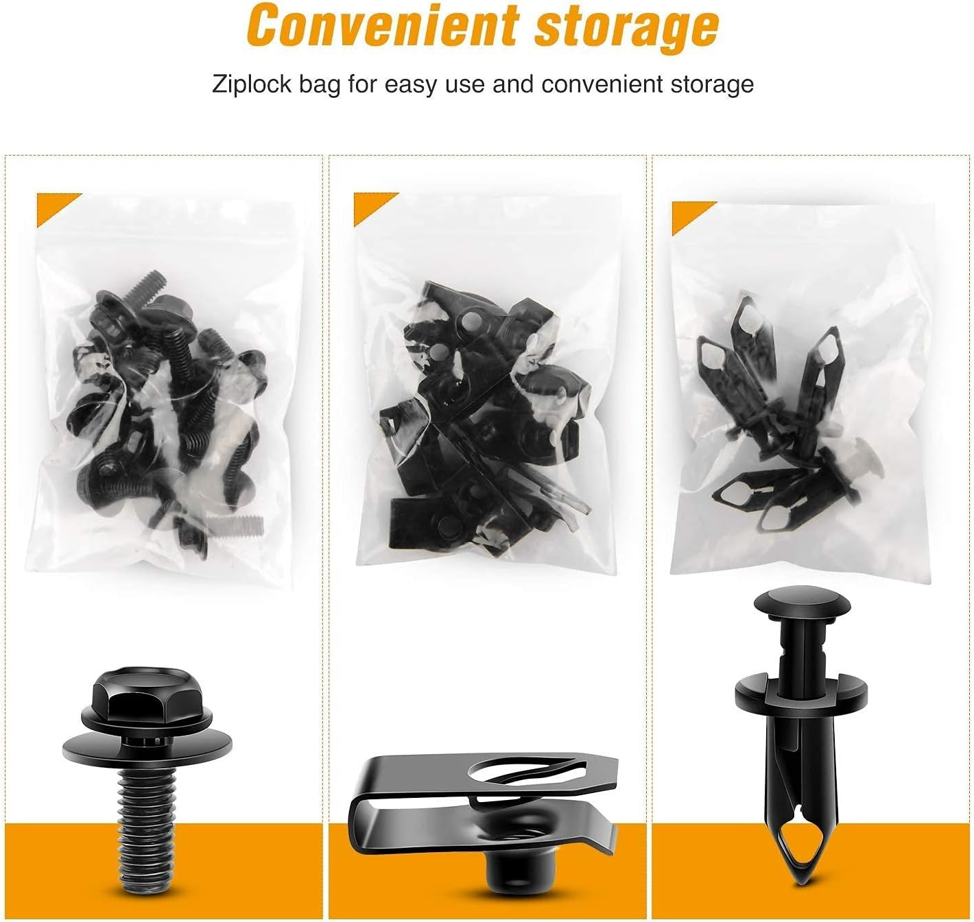 GRC-70 35PCS Engine Under Cover Splash Shield Guard Body Bolts Bumper Fender