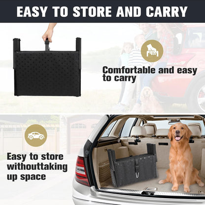 Dog Stairs for Car - Foldable Dog Ramps for Large Dogs with Non Slip 6 Steps